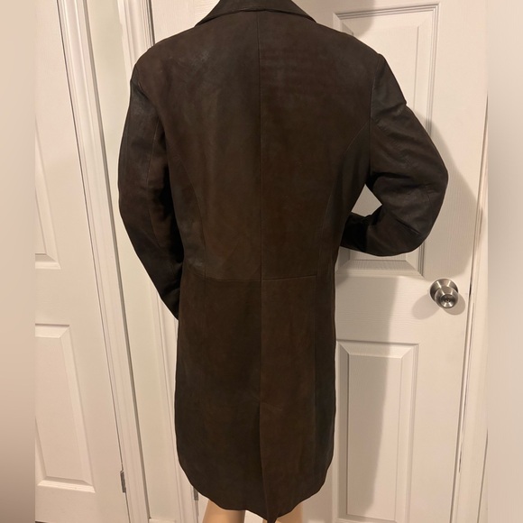 VINTAGE NOMAR LEATHER COLLECTION VOGUE KNEE LENGTH  M BUTTER SOFT only jacket - Picture 5 of 10